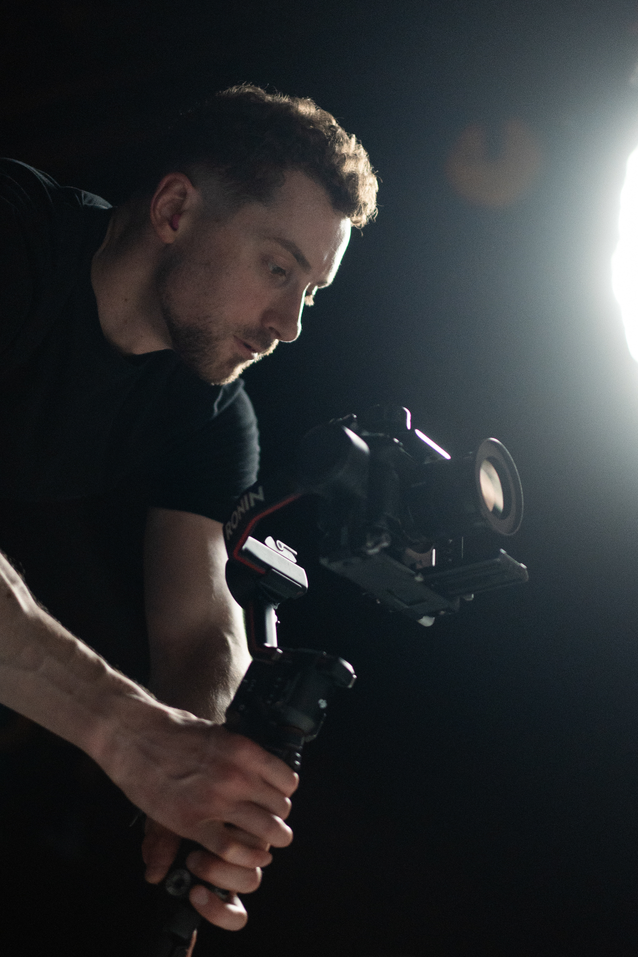 Jens Mowatt on set