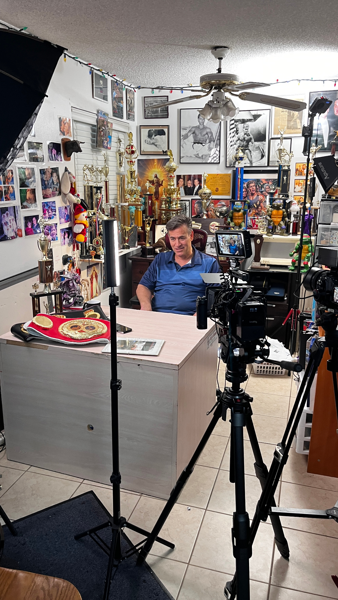 Behind the camera